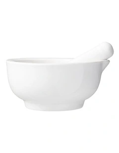 Basics Mortar & Pestle 9cm in White