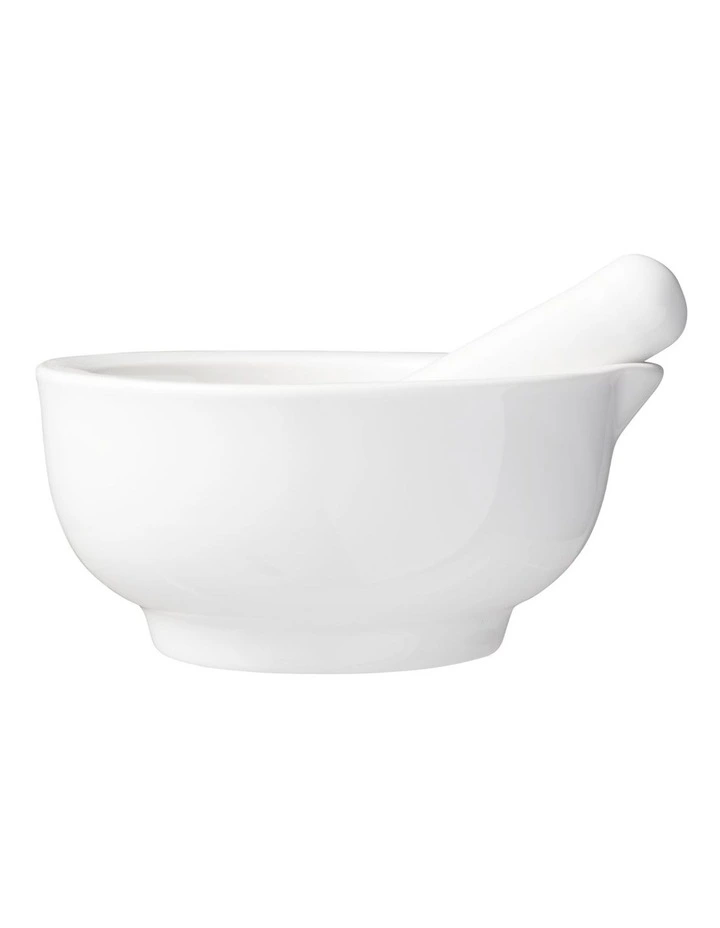 Basics Mortar & Pestle 9cm in White image 1