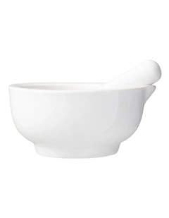 Basics Mortar & Pestle 9cm in White