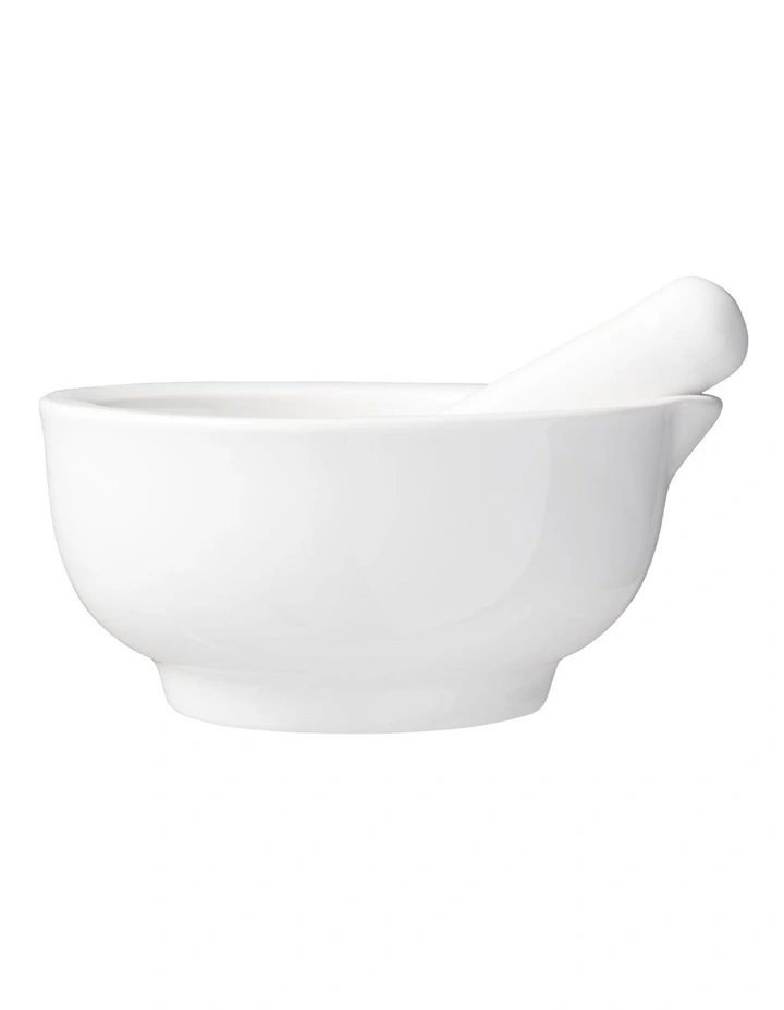 Basics Mortar & Pestle 9cm in White image 1