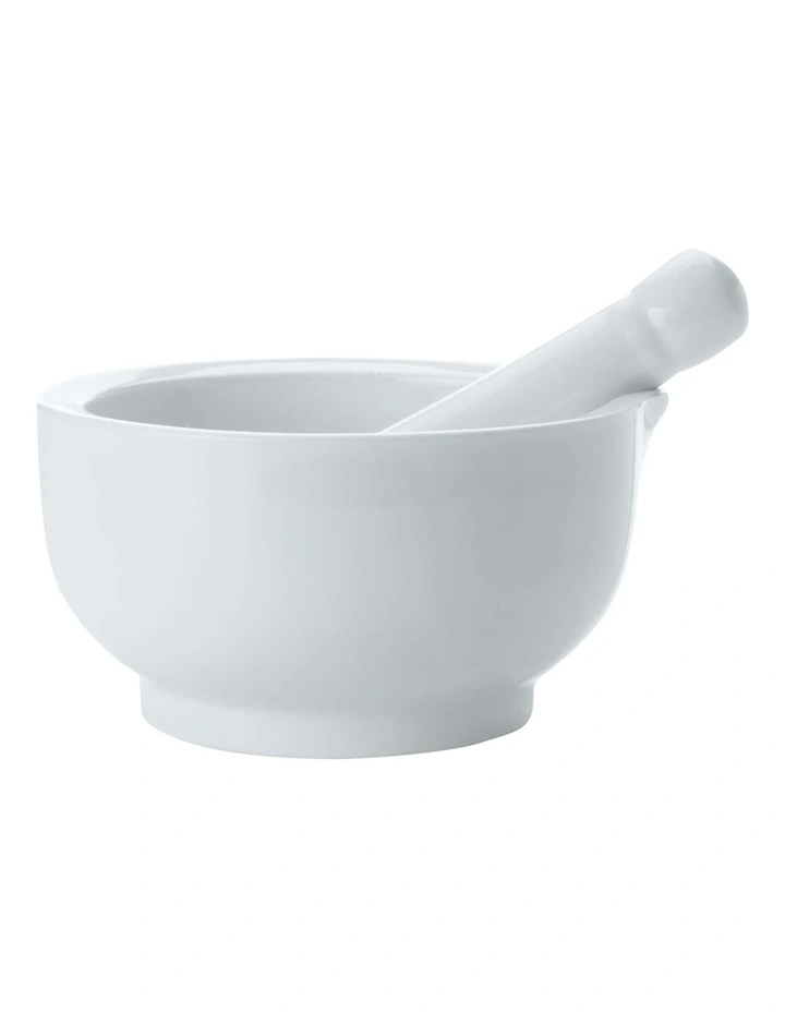 Basics Mortar & Pestle 9cm in White image 1