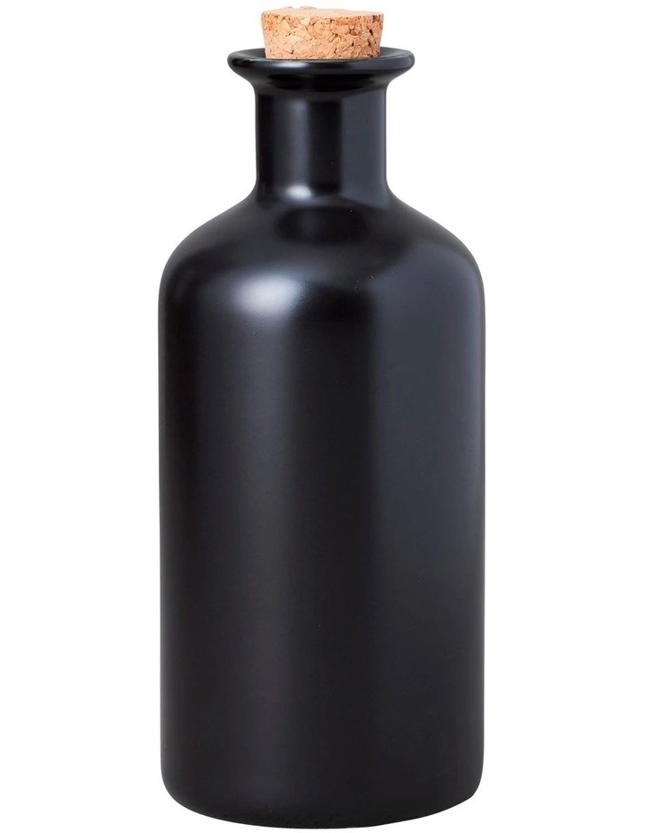 Epicurious Oil Bottle Cork Lid 500ml Gift Boxed in Black image 1