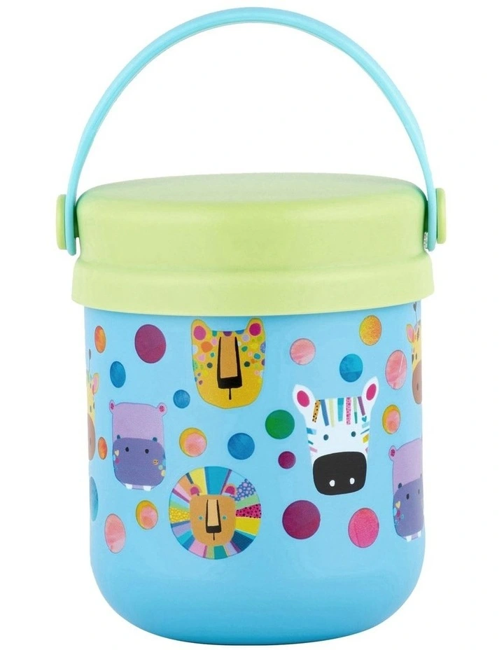 Kasey Rainbow Critters Children's Insulated Food Container 300ml in Blue image 1