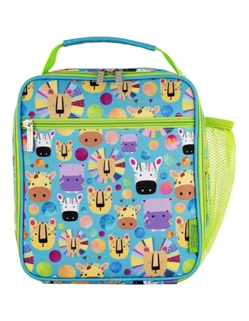 Kasey Rainbow Critters Insulated Children's Lunch Bag in Blue