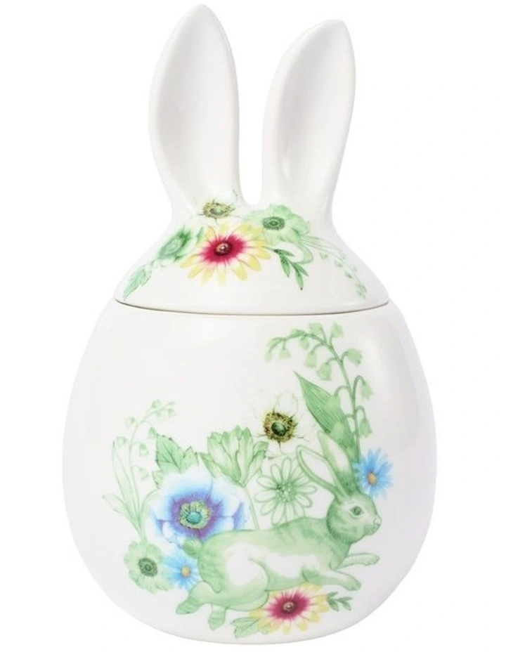 Clover and Cotton Tail Bunny Canister Gift Boxed in Multi image 1