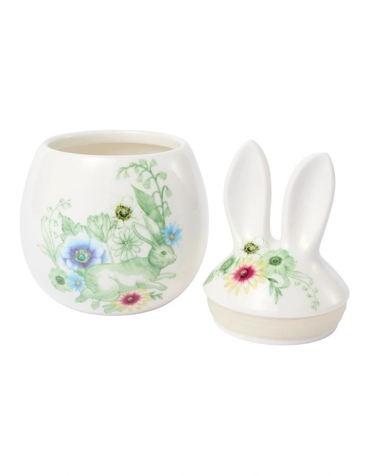 Clover and Cotton Tail Bunny Canister Gift Boxed in Multi image 2