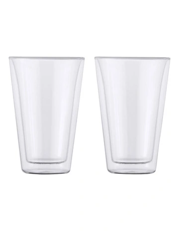 Blend Double Wall Conical Cup Gift Boxed Set of 2 in Clear