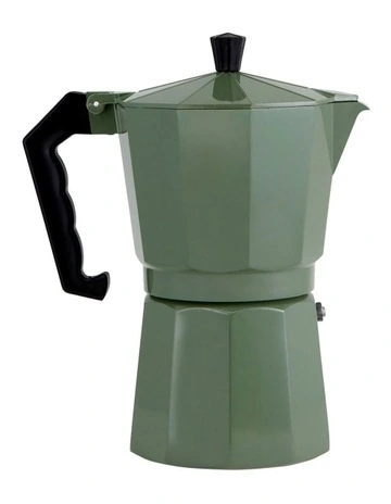 Blend Traditional Stovetop Espresso Maker 9cup Gift Boxed in Sage