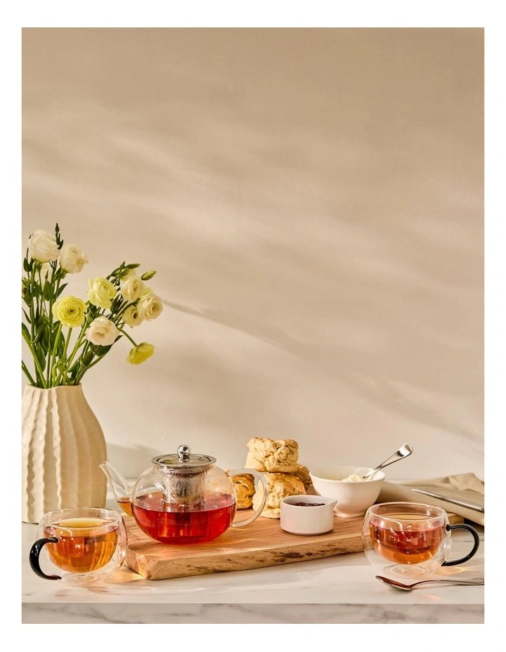 Blend Teapot With Infuser 800ml in Silver image 4