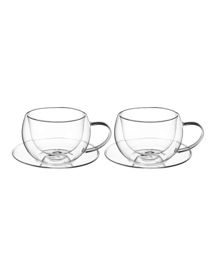 Blend Double Wall Cup and Saucer 270ml Set of 2 image 1