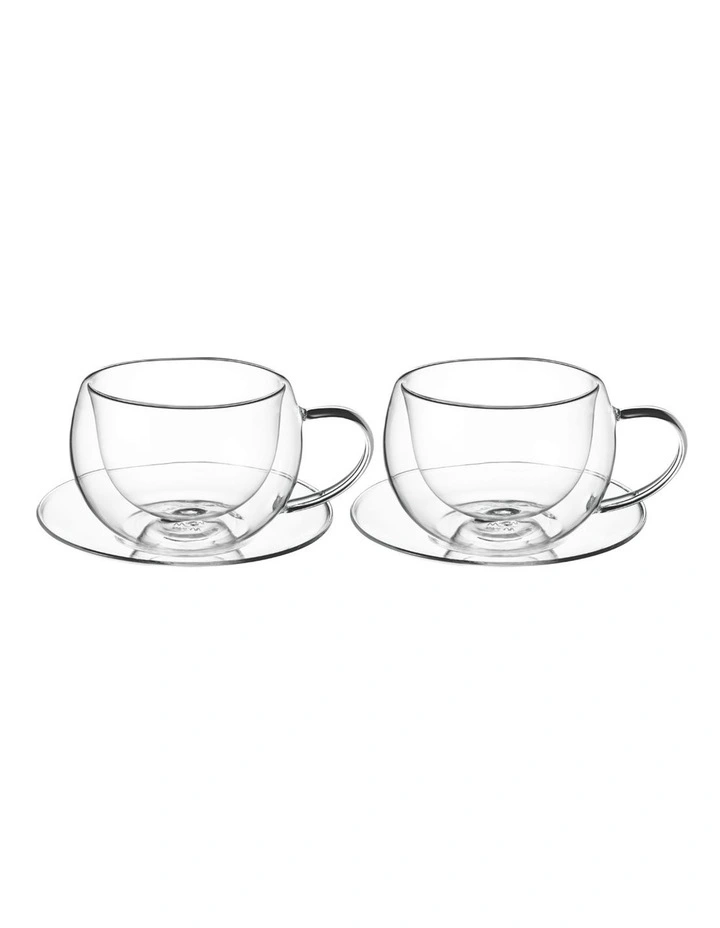 Blend Double Wall Cup and Saucer 270ml Set of 2 image 1
