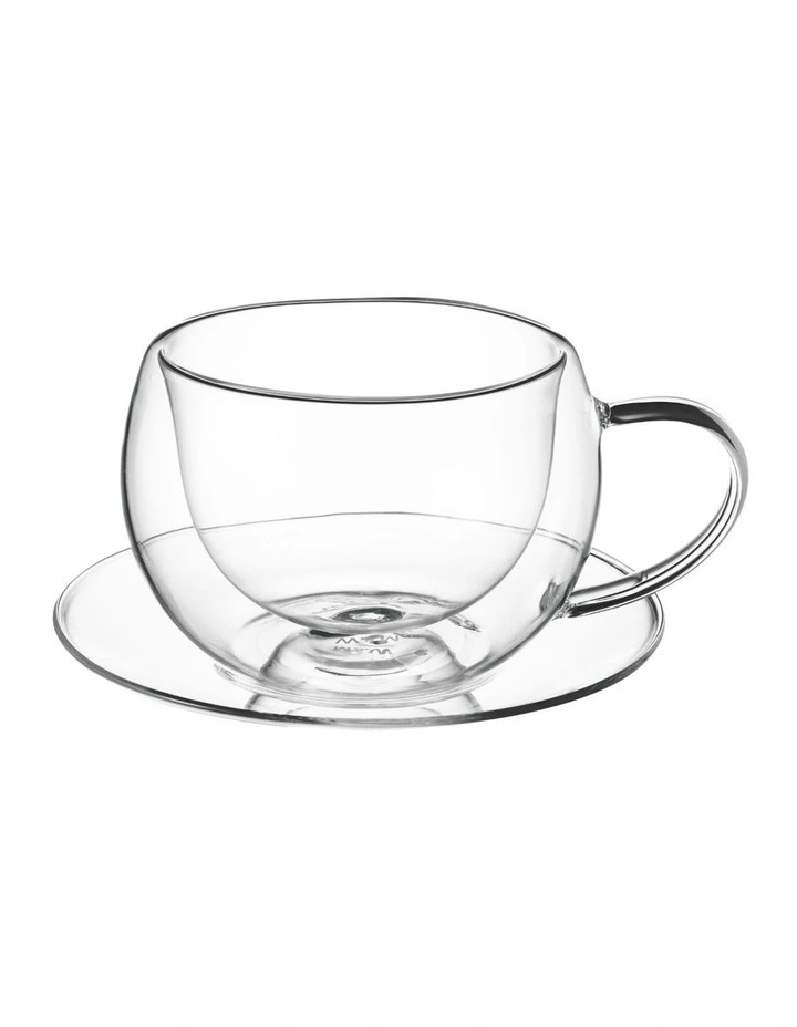 Blend Double Wall Cup and Saucer 270ml Set of 2 image 2