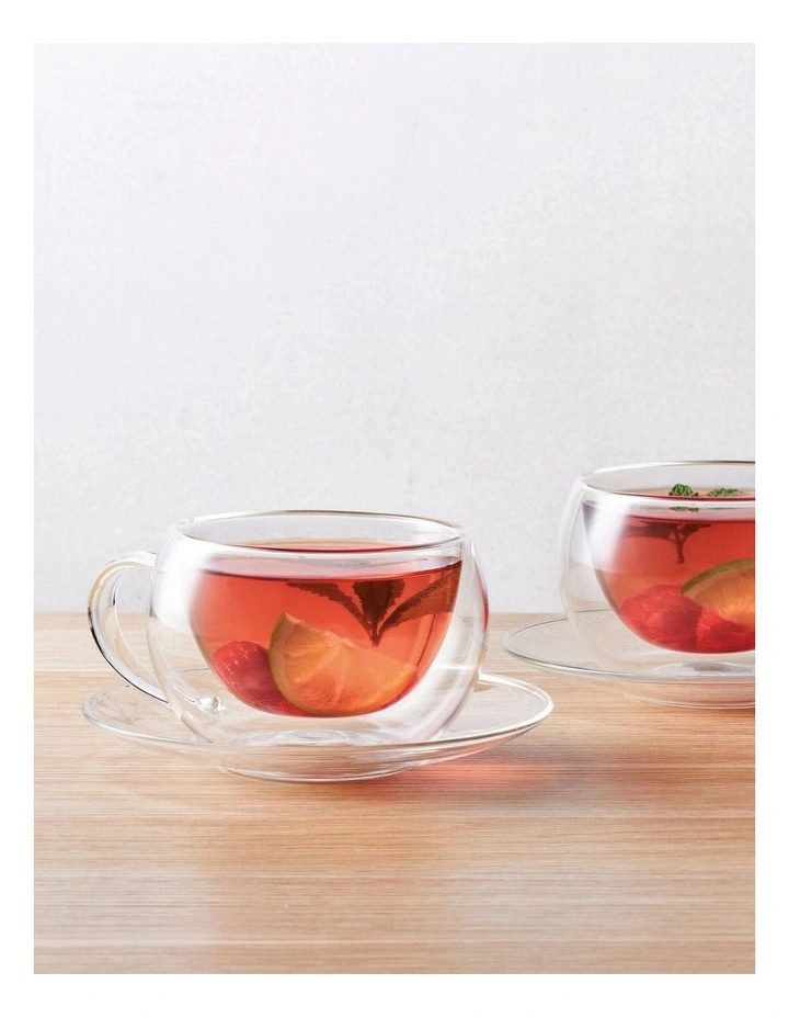 Blend Double Wall Cup and Saucer 270ml Set of 2 image 4