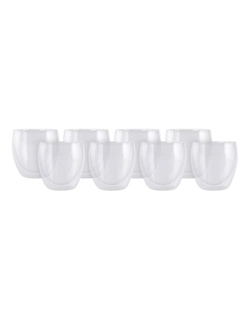 Blend Double Wall Cup Set of 2 250ml in Clear