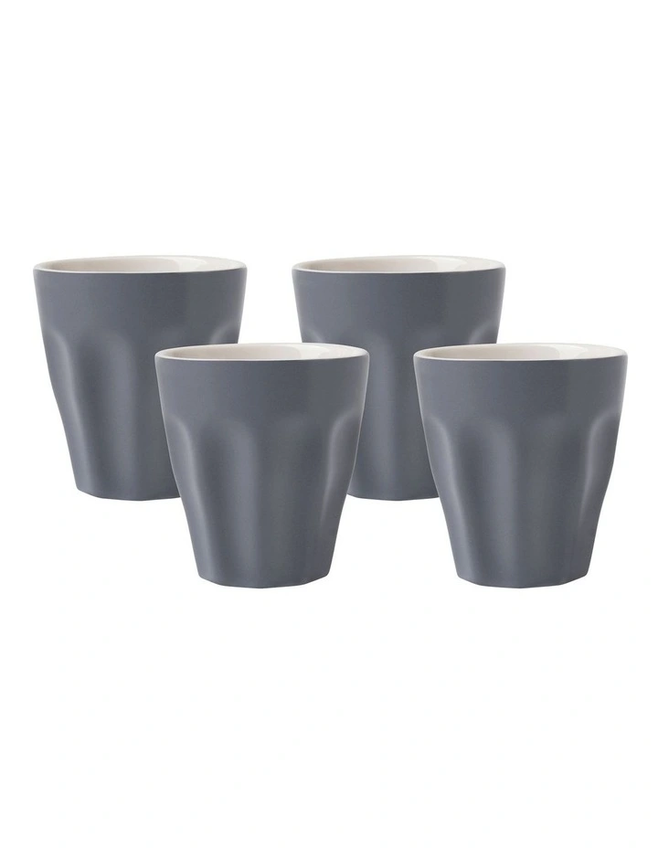 Blend Sala Espresso Cup 100ml Set of 4 Gift Boxed in Charcoal image 1