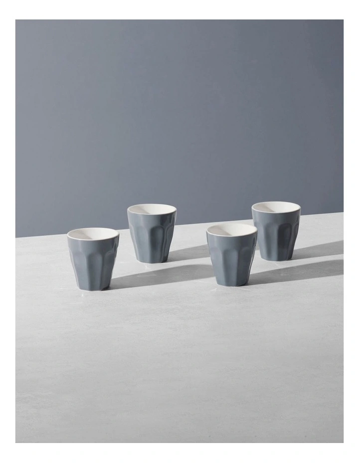 Blend Sala Espresso Cup 100ml Set of 4 Gift Boxed in Charcoal image 4