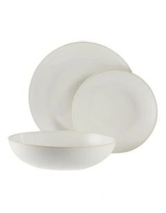 Riley Dinner Set 12 Piece in White