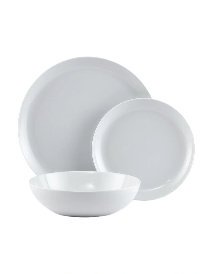Coupe Dinner Set of 12 Piece in White image 2