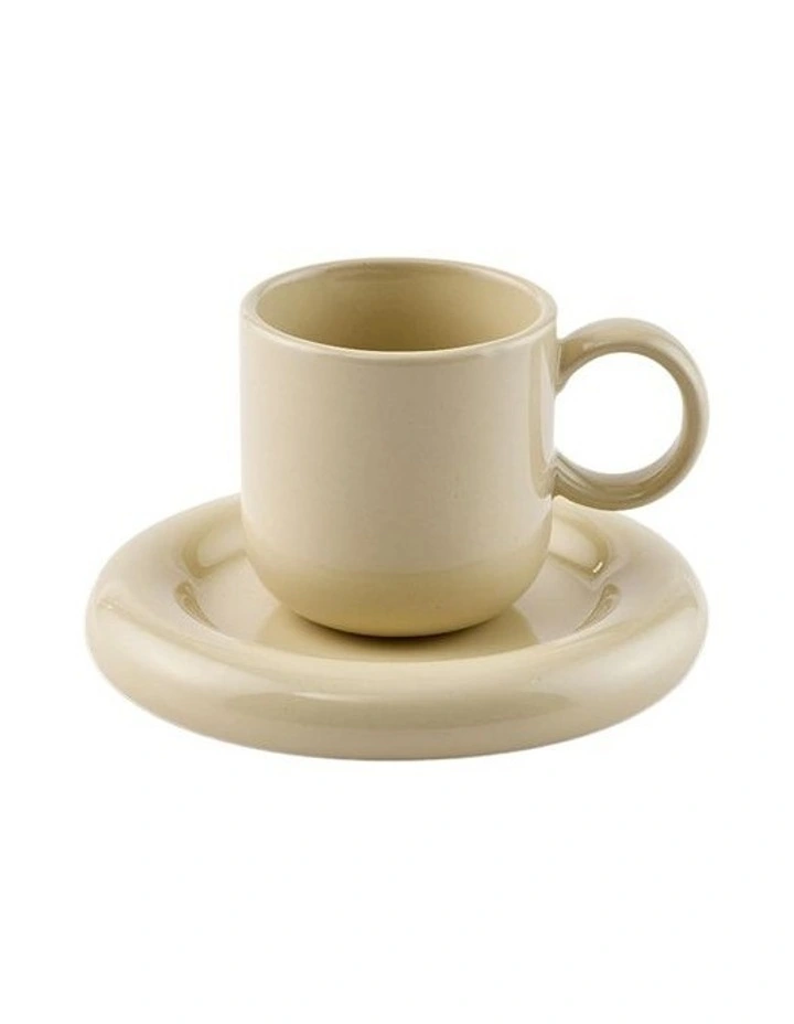 Finn Espresso Cup And Saucer Set Of 2 in Multi image 3