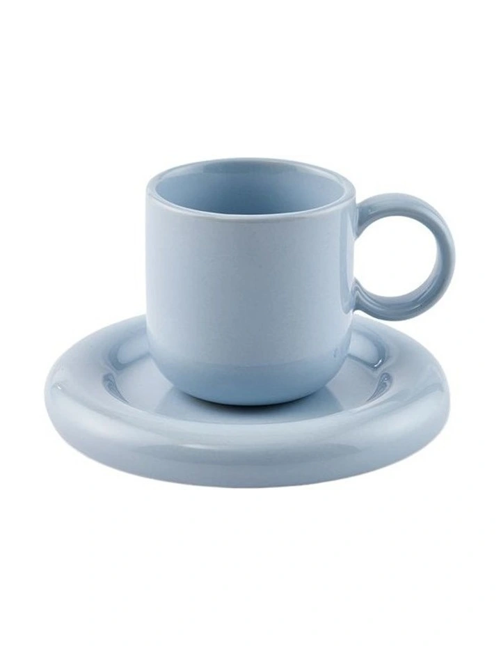 Finn Espresso Cup And Saucer Set Of 2 in Multi image 4