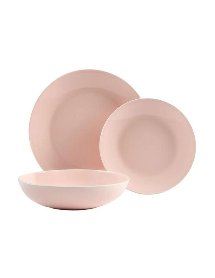 Riley Dinner Set 12 Pieces in Rose Dust image 1