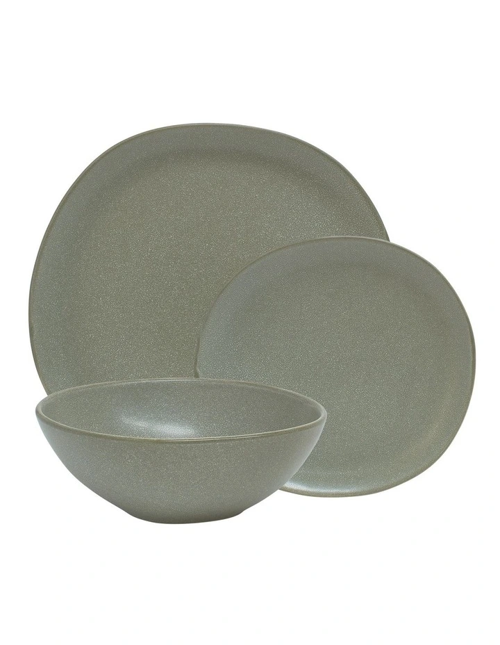 Maddow Dinner Set 12 Piece in Green image 1