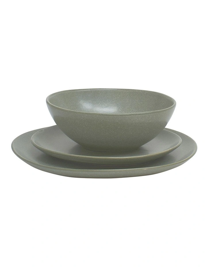 Maddow Dinner Set 12 Piece in Green image 2