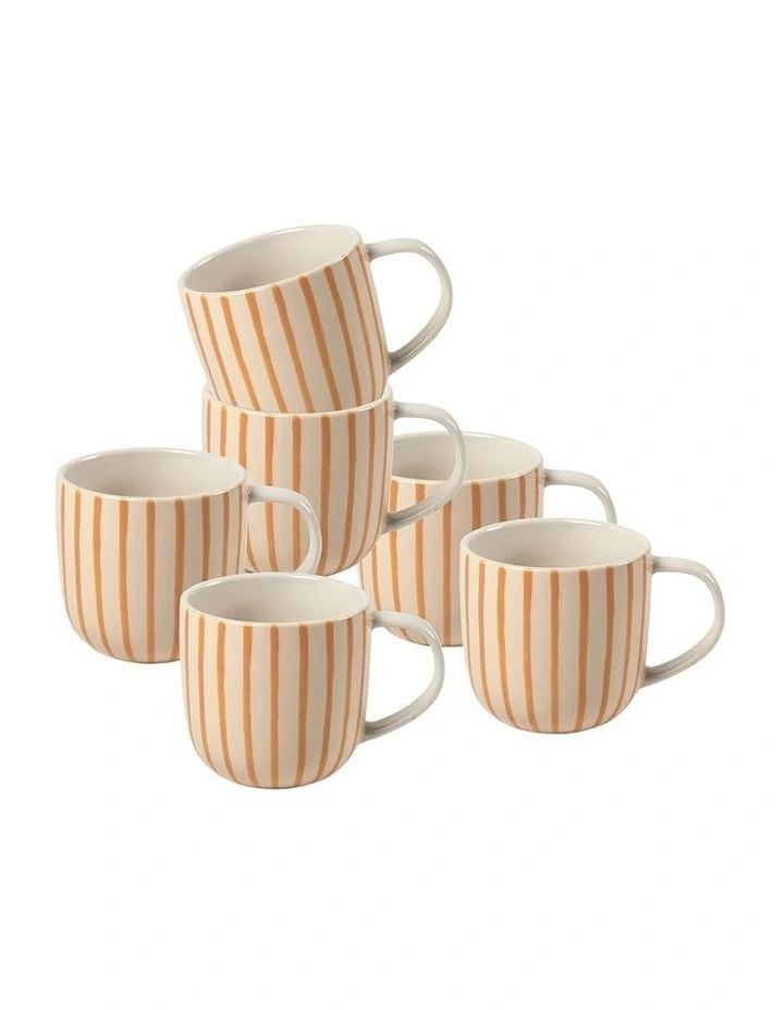 Anja Mug 450ml in Dune Stripe image 3