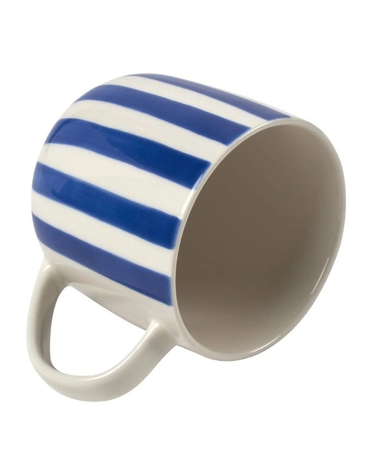 Anja Mug 450ml in Blue Stripe image 2
