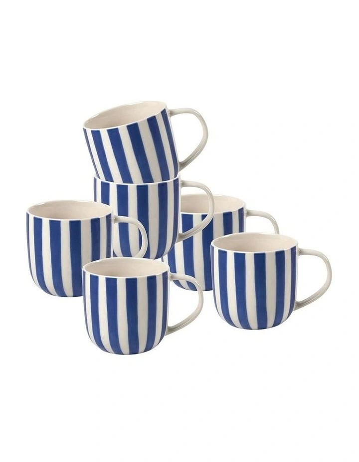 Anja Mug 450ml in Blue Stripe image 3