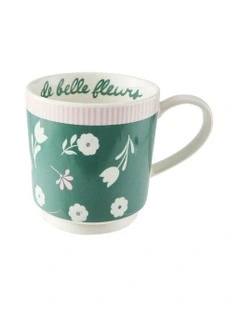 Wonderland De Belle Fleur Mug 360ml in Green