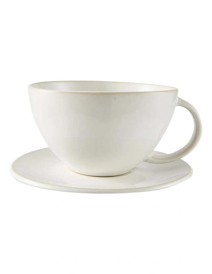 Riley Teacup And Saucer 15cm in White image 1
