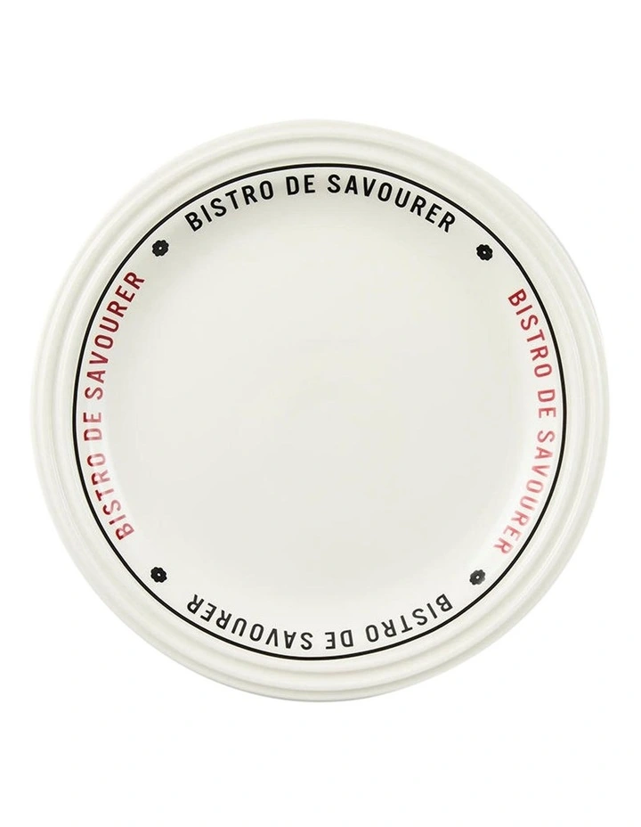 Bistro Dinner Plate 25cm in White image 1