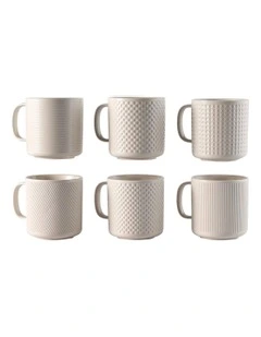 Otis Mug 300ml Set Of 6 in White