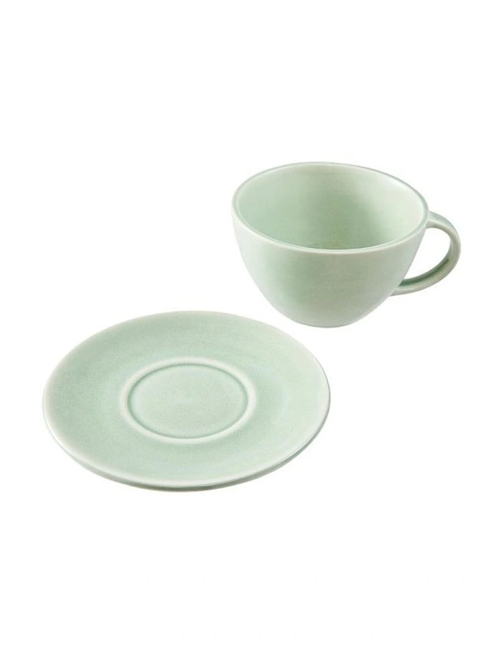 Riley Teacup & Saucer 15cm in Green image 2