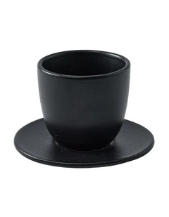 Riley Espresso Cup & Saucer Set 160ml 2 Pieces in Black