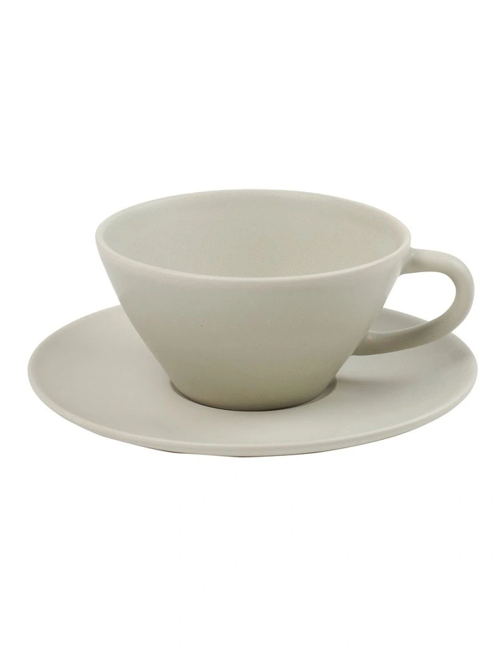 Salt&Pepper Frame Teacup And Saucer 220ml/15cm In Celery MYER