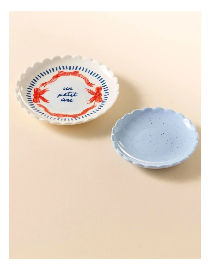 Wonderland Petit Arc Trinket Dish Set Of 2 in Blue image 1