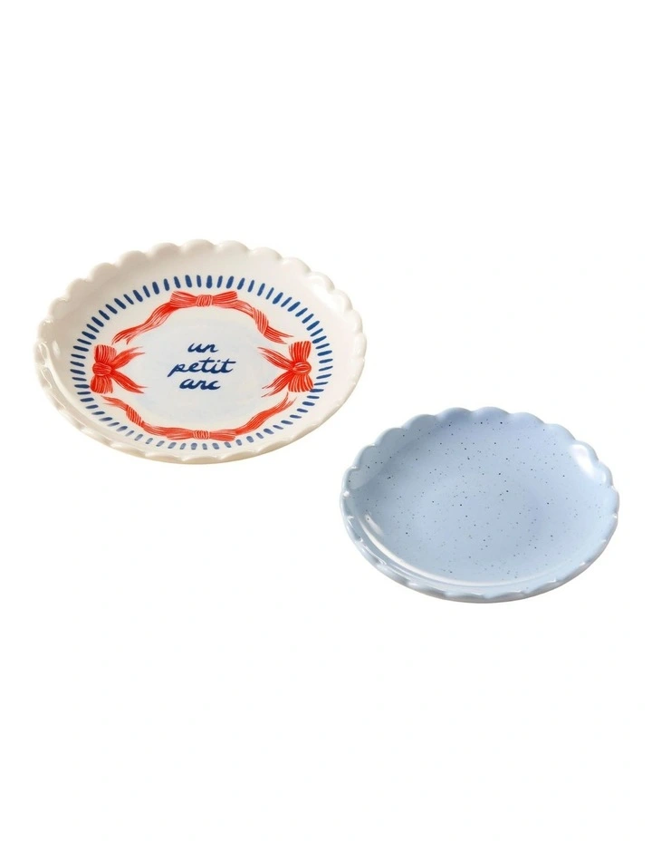 Wonderland Petit Arc Trinket Dish Set Of 2 in Blue image 2