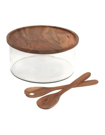 Gibson Serving Set with Lid in Natural
