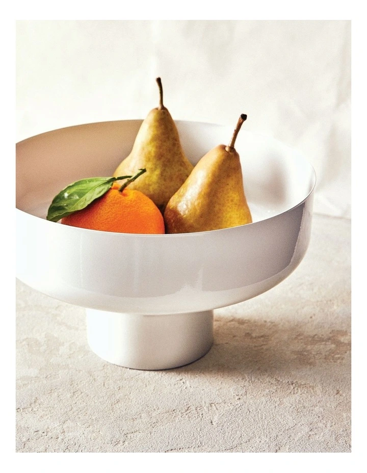 salt&pepper Amana Footed Fruit Bowl 26cm White MYER