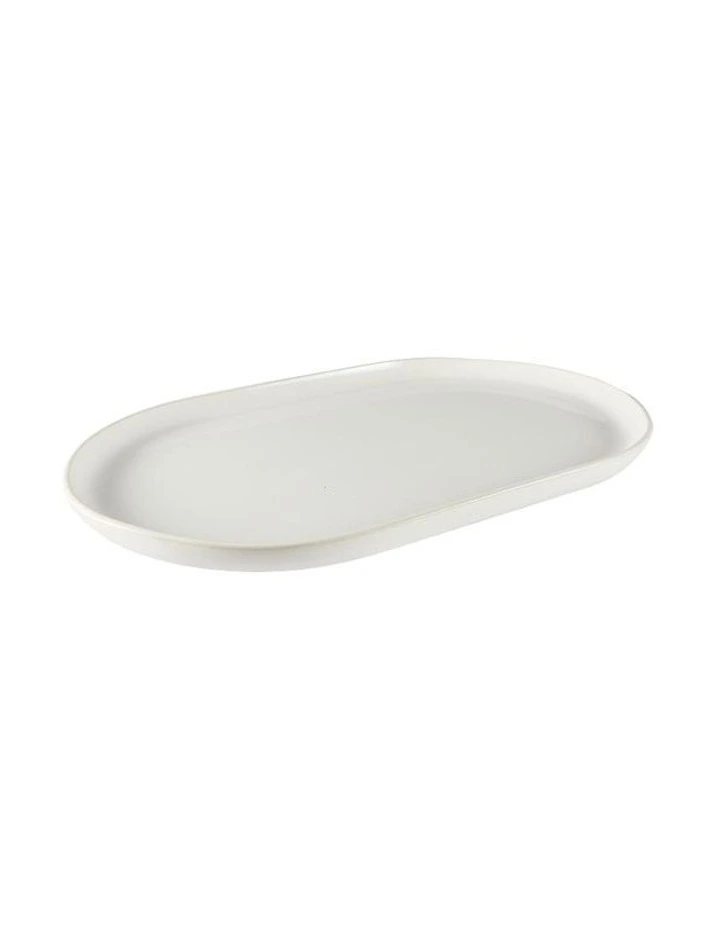 Riley Oval Platter 38cm in White image 1