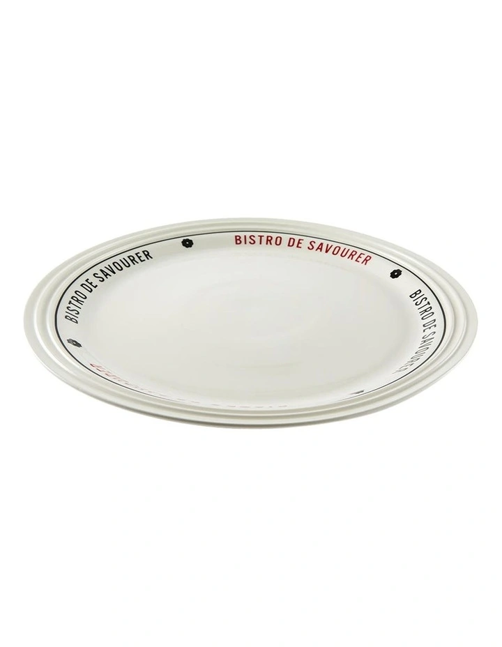 Bistro Round Platter 35cm in White image 2