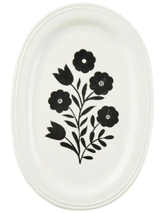 Bistro Oval Platter 32x22cm in White
