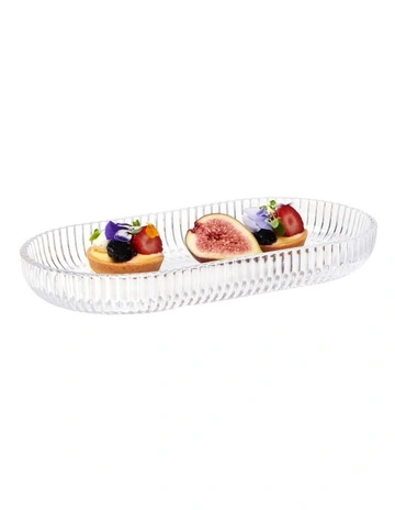 Ogin Platter Oval 28x15cm in Clear
