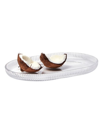 Ogin Platter 30x3.5cm in Clear