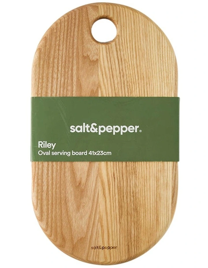 Riley Oval Serving Board 41x23x2cm in Ashwood image 1