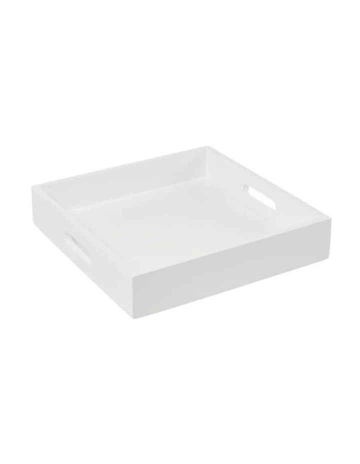 Butler Square Tray 30.5x30.5x6cm in White image 1