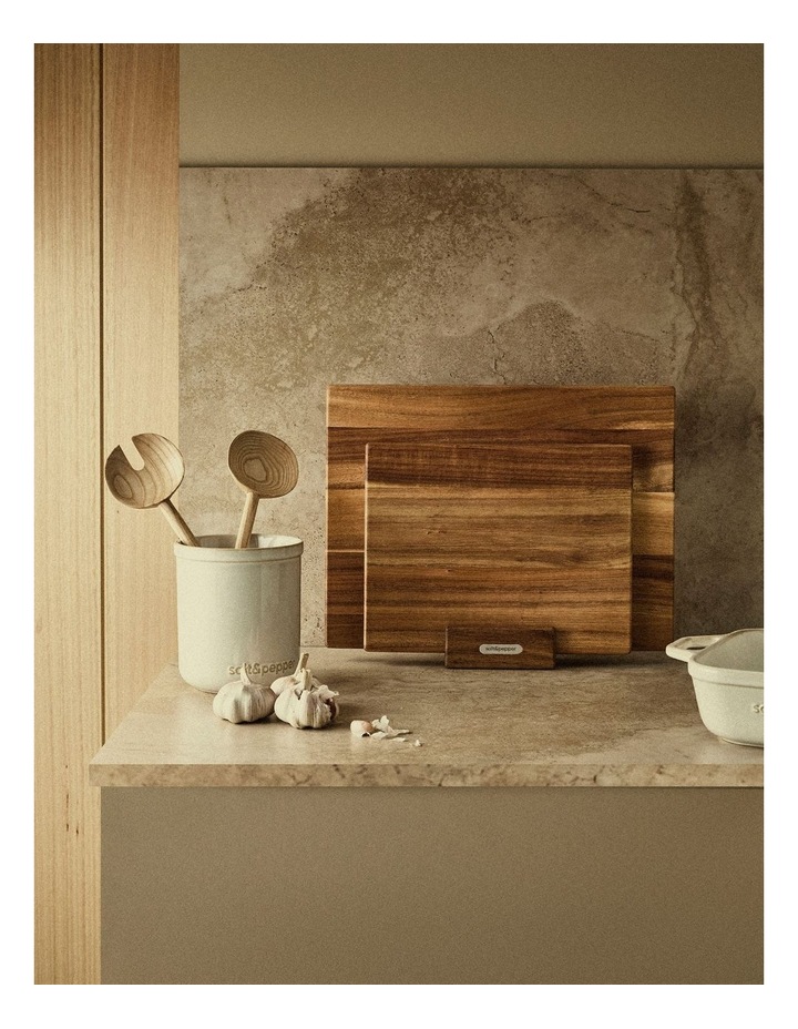 Riley Salad Server Set 2 Pieces in Ash Wood image 3