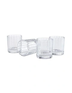 Richie Tumbler 4 Piece Set 300ml in Clear